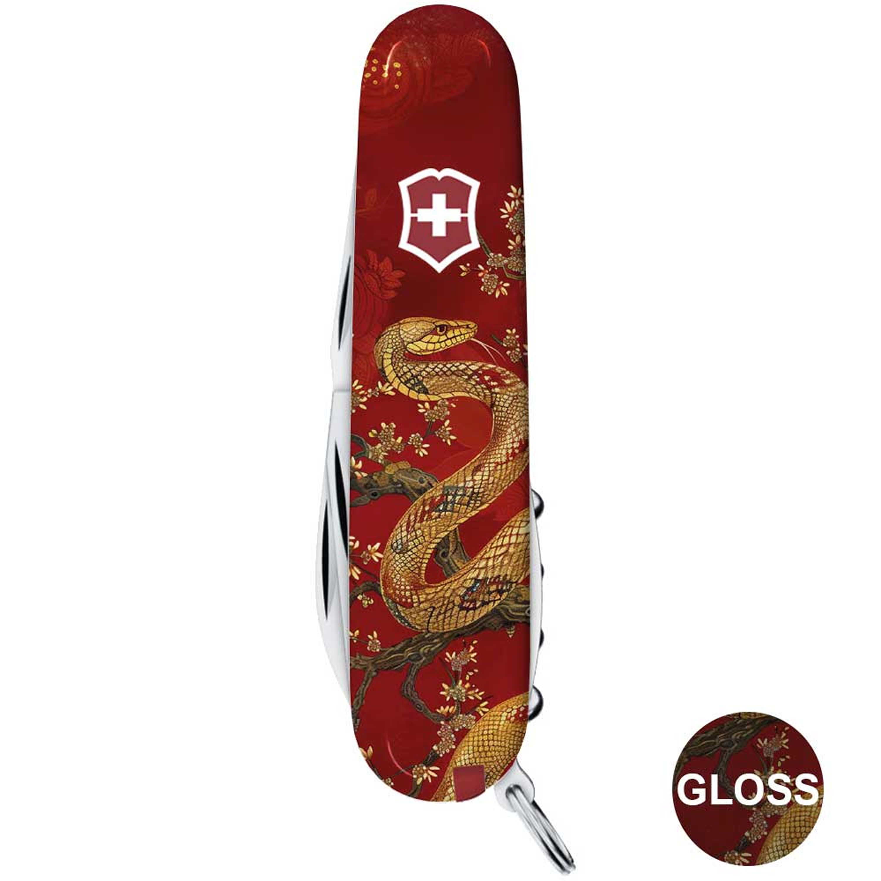 Victorinox Spartan Swiss Army Knife - Gold Snake (Pin and lanyard)