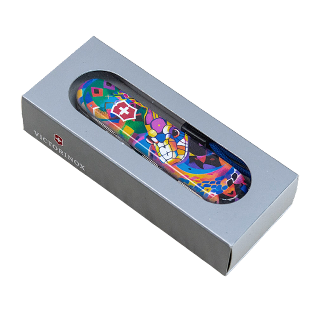 Victorinox Climber Swiss Army Knife Bright Snake + Pin and Lanyard