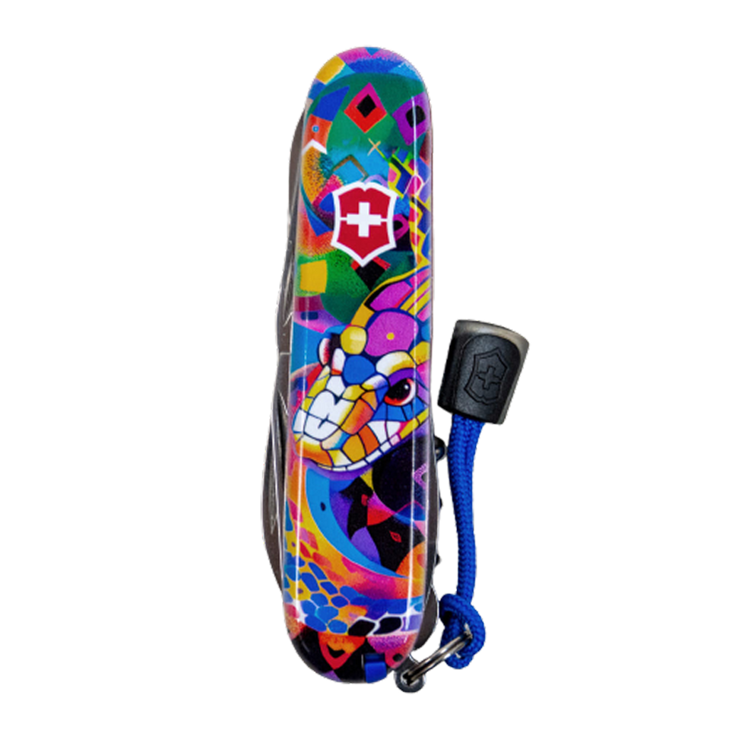 Victorinox Climber Swiss Army Knife Bright Snake + Pin and Lanyard