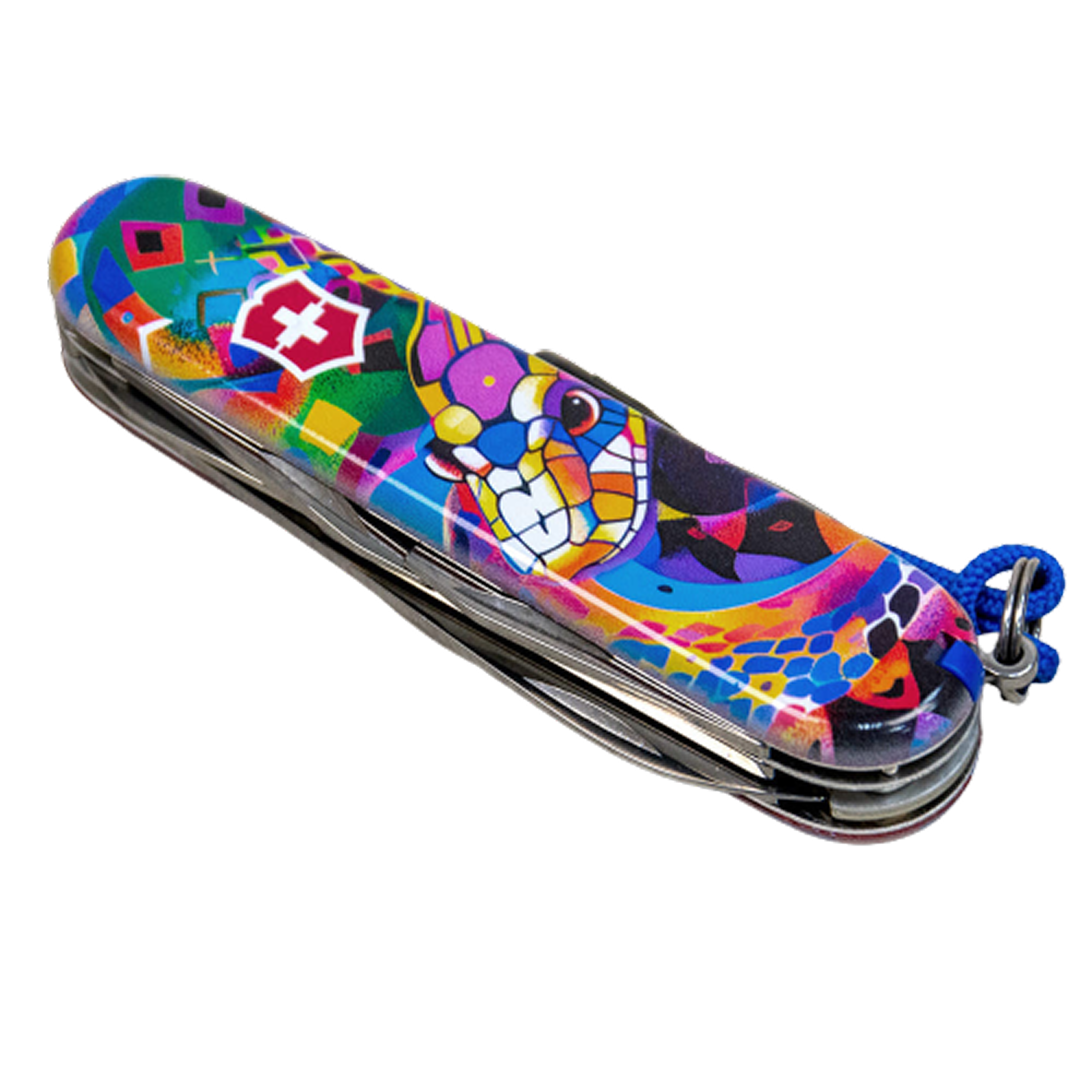 Victorinox Climber Swiss Army Knife Bright Snake + Pin and Lanyard