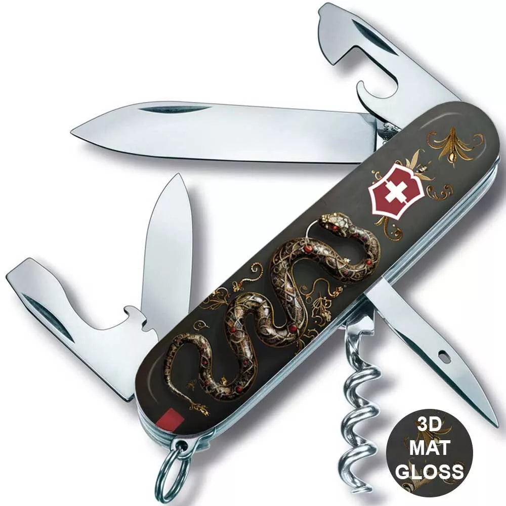 Victorinox Spartan Swiss Army Knife - Black Snake (+ pin and lanyard)